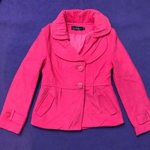 Pink tweed style jacket